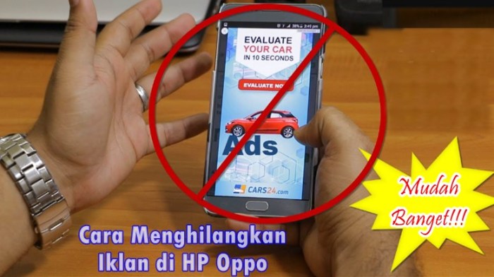 Cara menghilangkan iklan di hp oppo yang tiba-tiba muncul