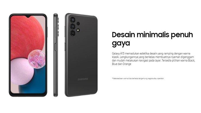 Jual SAMSUNG GALAXY A13 6/128 GB SAMSUNG GALAXY A13 4/128 GB SAMSUNG ... Samsung galaxy a13 keluaran tahun berapa