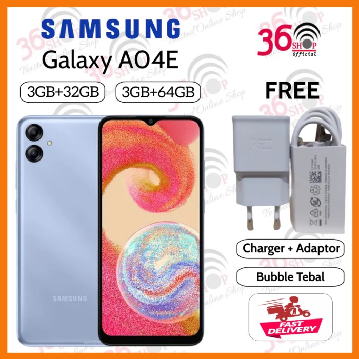 Samsung galaxy a04e ram berapa
