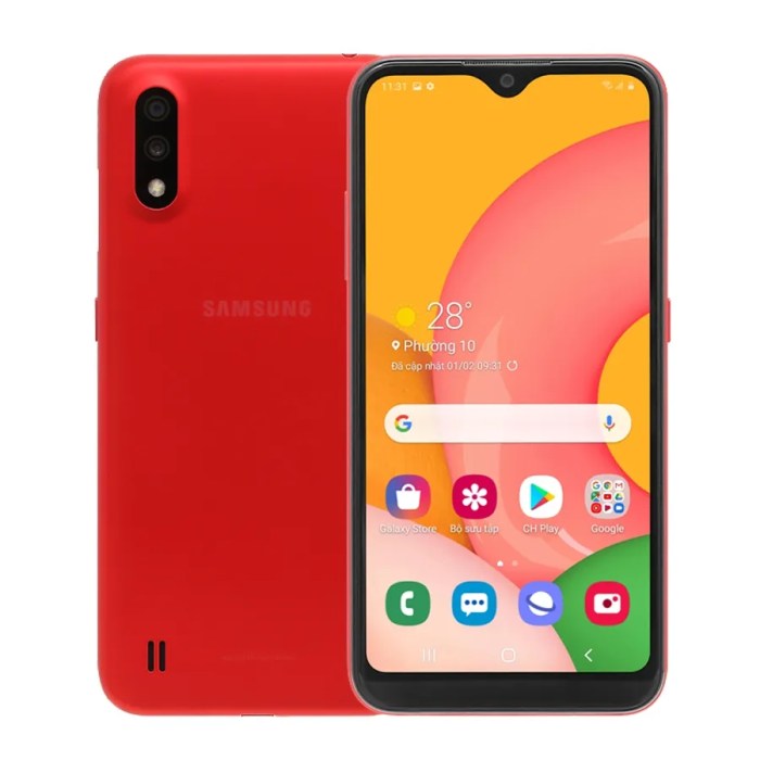 Samsung galaxy a01 ram berapa