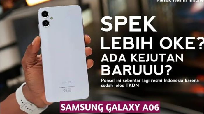 Baru Lagi! Samsung Galaxy A06 Siap Masuk Indonesia, Ini Bocoran Desain ... Apa nama sistem os pada samsung galaxy a06 5g