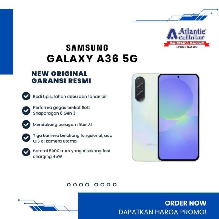 Jual Samsung Galaxy A36 5G 8/256GB | Prosesor Snapdragon 6 Gen 3 ... Apa prosesor samsung galaxy a36 5g
