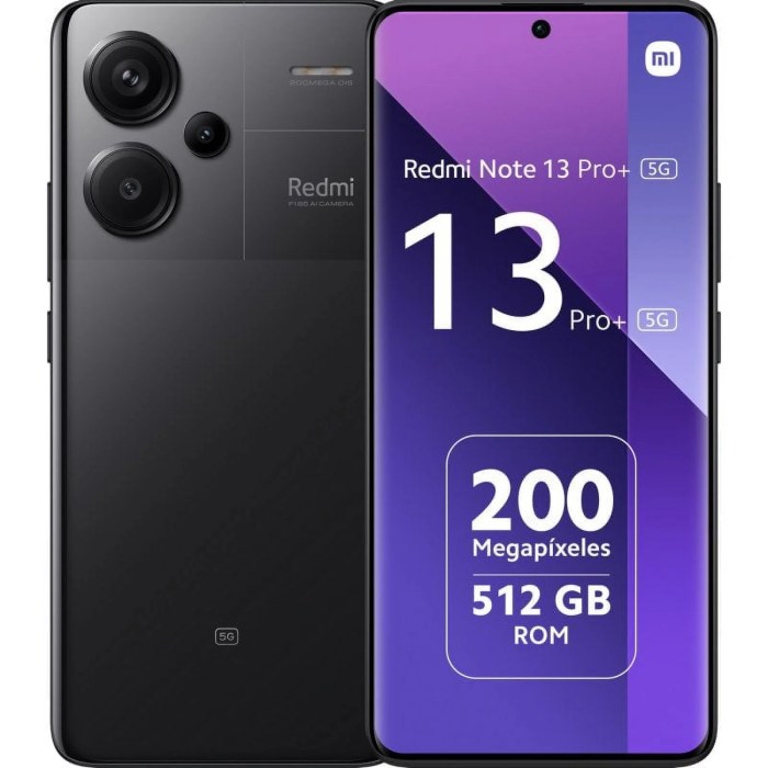 Smartphone Xiaomi Redmi Note 13 Pro Plus 5G 512GB 12RAM Dual sim- Negro ... Redmi note 13