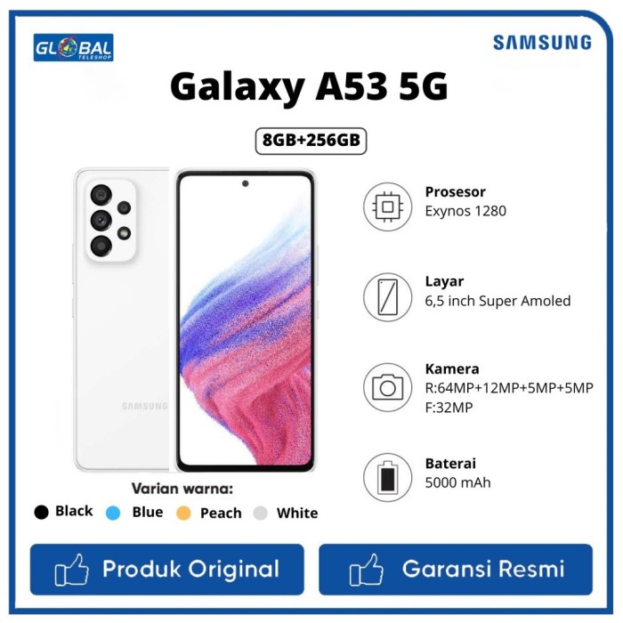 Jual SAMSUNG GALAXY A53 5G 8/256GB | Shopee Indonesia Berapa harga samsung galaxy a53