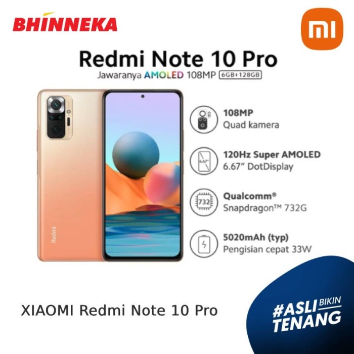 Spesifikasi Xiaomi Redmi Note 10 Pro, Harga Terbaru dan Kelebihannya Redmi note 10 pro spesifikasi