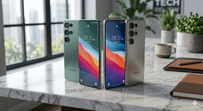 Artikel ini membahas bocoran Desain dan pilihan warna Samsung S26 Ultra, mulai dari penggunaan material titanium kelas pesawat hingga palet warna baru yang lebih berani. Kami mengulas perubahan bentuk bodi yang lebih membulat untuk kenyamanan genggaman serta memberikan estimasi harga pasar saat peluncuran nanti.